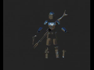 the mandalorian - full armor and 3D Model