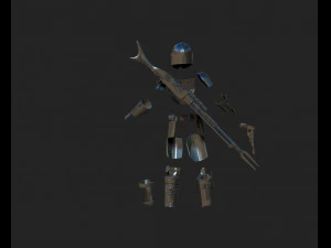 the mandalorian - full armor and 3D Model