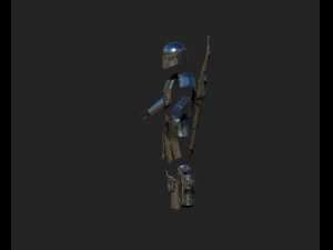 the mandalorian - full armor and 3D Model