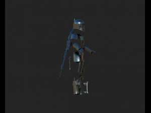 the mandalorian - full armor and 3D Model