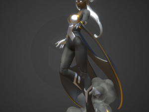 storm statue 3D-Modell