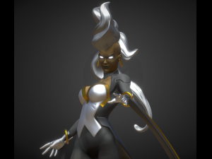 storm statue 3D-Modell