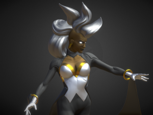 storm statue 3D-Modell