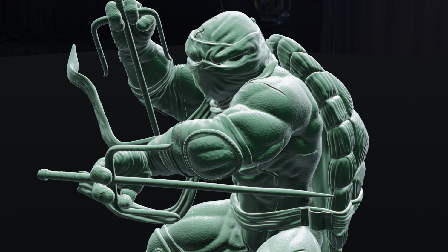 Leonardo Teenage Mutant Ninja Turtles TMNT Resin 3d Printed