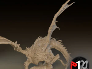 DRAGO TIAMAT UNA TESTA Modello di stampa 3D