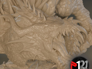 DRAGON TIAMAT ONE HEAD 3D Print Model