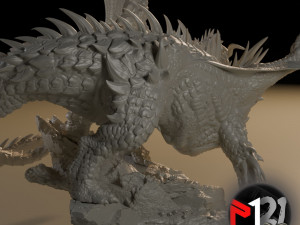 DRAGON TIAMAT ONE HEAD 3D Print Model