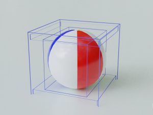 low poly rigged beach ball 3D 모델