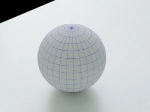 low poly rigged beach ball 3D Model