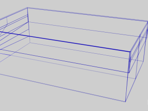 low poly cardboard shoe box Modelo 3D