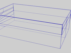 low poly cardboard shoe box 3D Model
