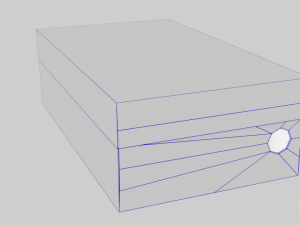 low poly cardboard shoe box Modelo 3D