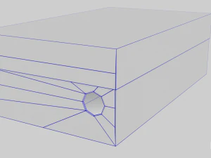 low poly cardboard shoe box 3D Model