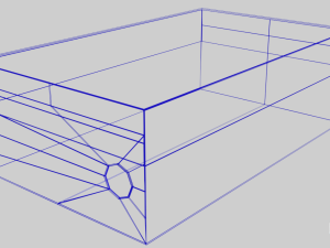 low poly cardboard shoe box Modelo 3D