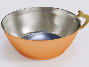copper bowl low-high-poly 3D 모델