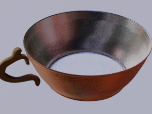 copper bowl low-high-poly 3D Model