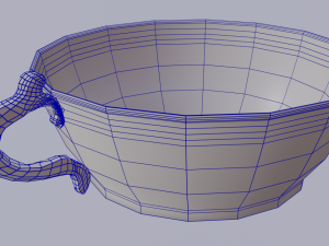 copper bowl low-high-poly Modelo 3D