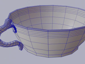 copper bowl low-high-poly 3D Model