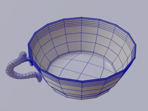 copper bowl low-high-poly 3D Model