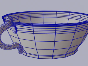 copper bowl low-high-poly 3D Model