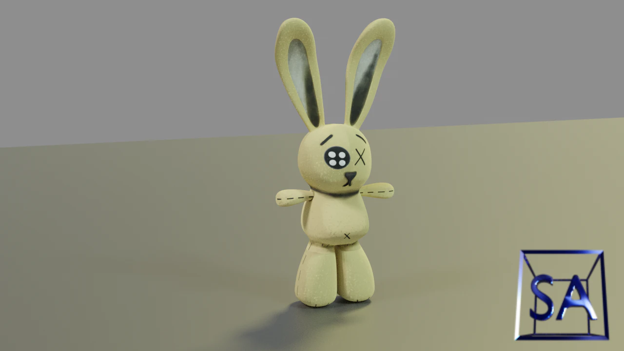 bunny toy 3D Model .c4d .max .obj .3ds .fbx .stl .blend 