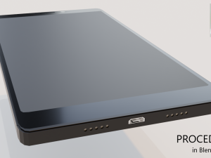 realistic mobile phone 3D Modell