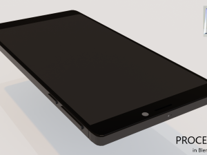 realistic mobile phone 3D Modell