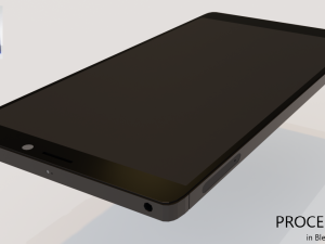 realistic mobile phone 3D Modell