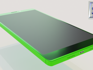 realistic mobile phone 3D Modell