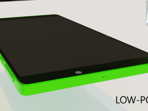 realistic mobile phone 3D Modell