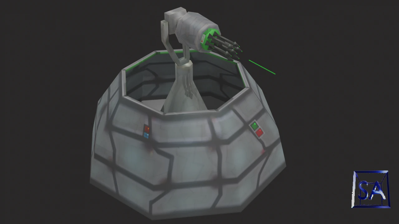 defense laser tower 3D Model .c4d .max .obj .3ds .fbx .stl .blend