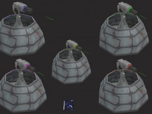 defense laser tower Model 3D