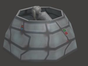 defense laser tower Model 3D