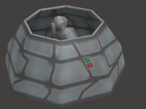 defense laser tower Model 3D