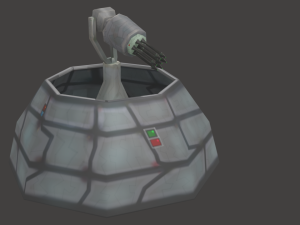 defense laser tower Model 3D