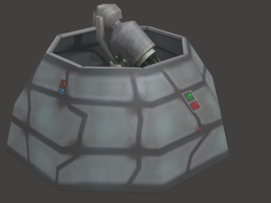 defense laser tower Model 3D