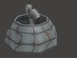 defense laser tower Model 3D