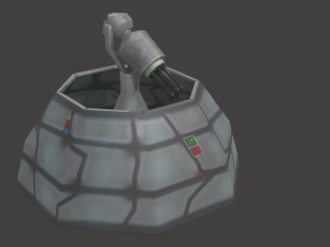 defense laser tower Model 3D