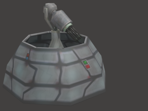 defense laser tower Model 3D
