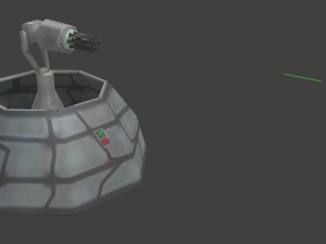 defense laser tower Model 3D
