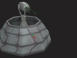 defense laser tower 3D Model