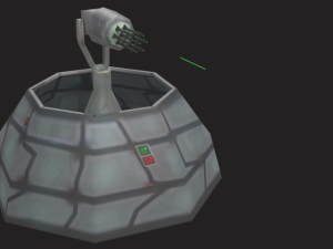 defense laser tower Model 3D