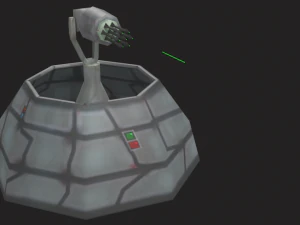 defense laser tower 3D Model