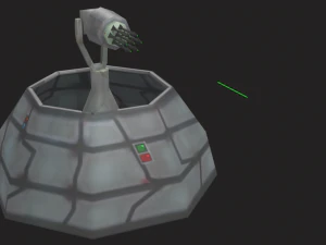 defense laser tower 3D Model