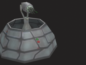 defense laser tower Model 3D