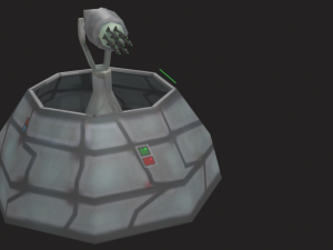 defense laser tower Model 3D