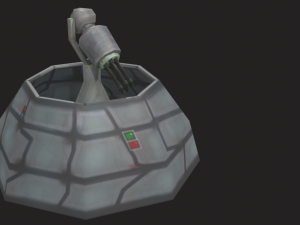 defense laser tower Model 3D