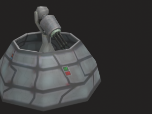defense laser tower Model 3D