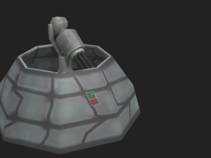 defense laser tower Model 3D