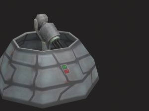 defense laser tower Model 3D